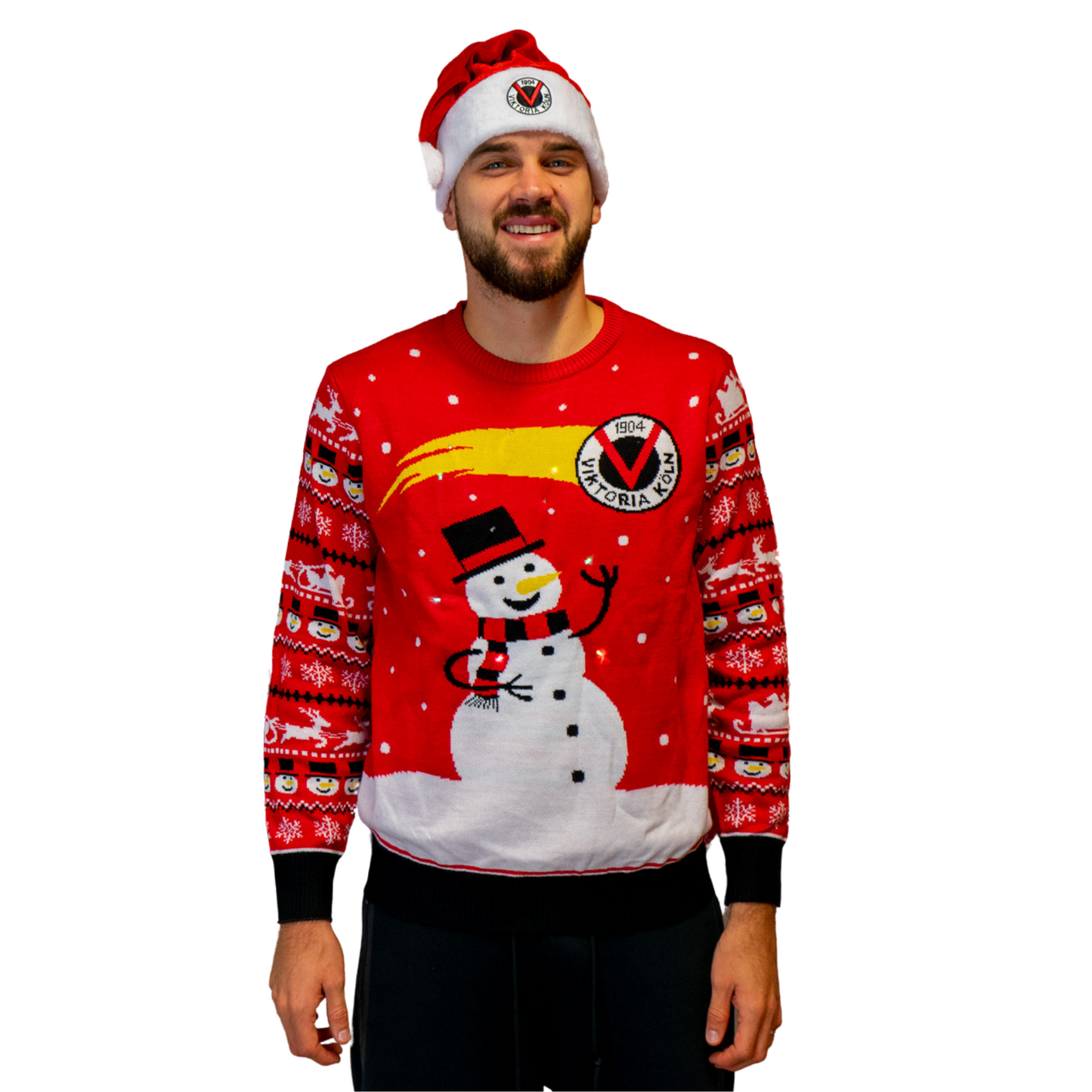 Weihnachtsbundle Sweater + Weihnachtsmütze